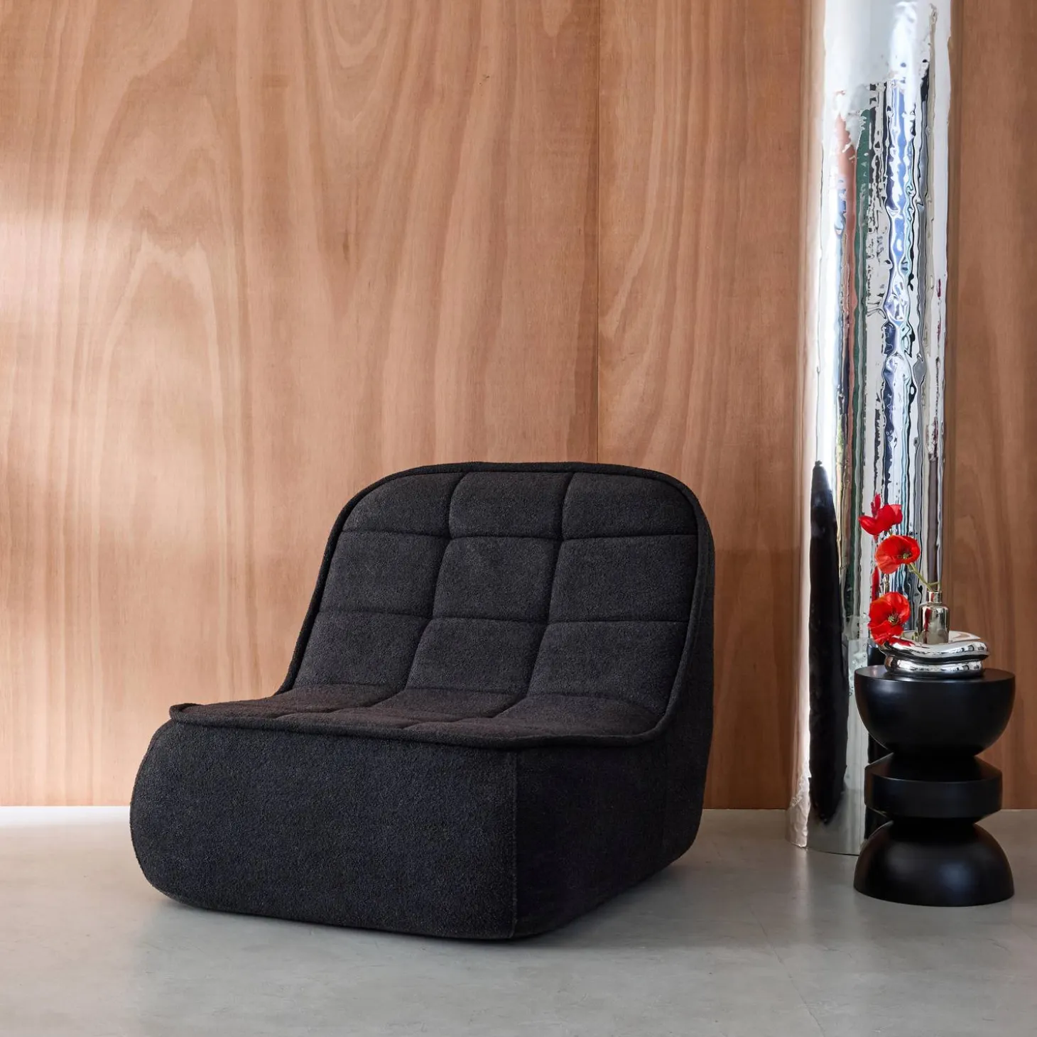 Fauteuil bouclé stof 1 zitplaats