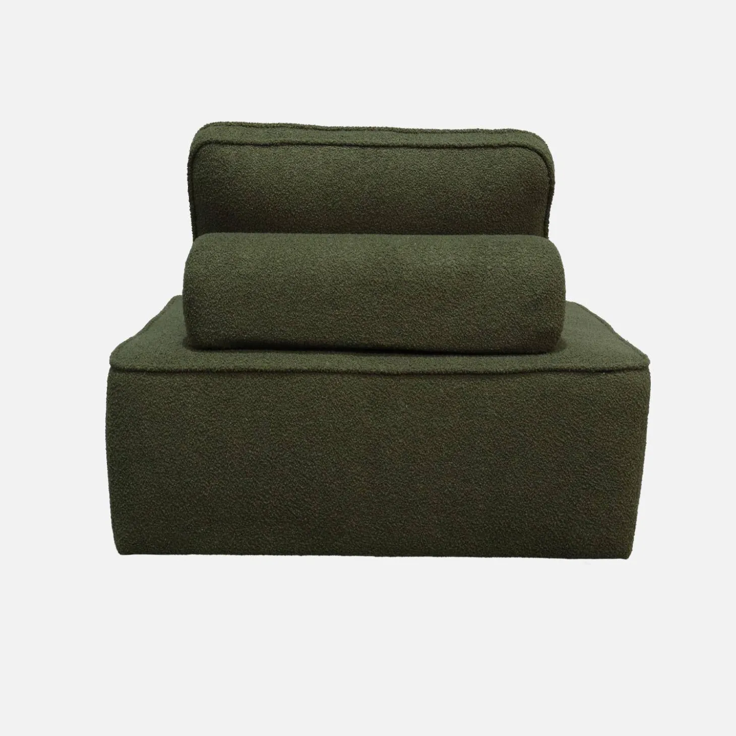 Fauteuil boucléstof 1 zitplaats
