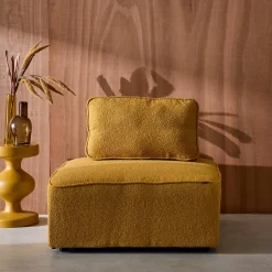 Fauteuil boucléstof 1 zitplaats
