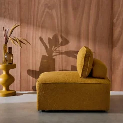 Fauteuil boucléstof 1 zitplaats