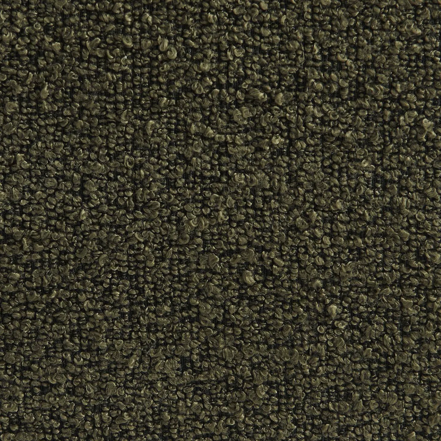 Fauteuil bouclé stof 1 zitplaats + voetenbank