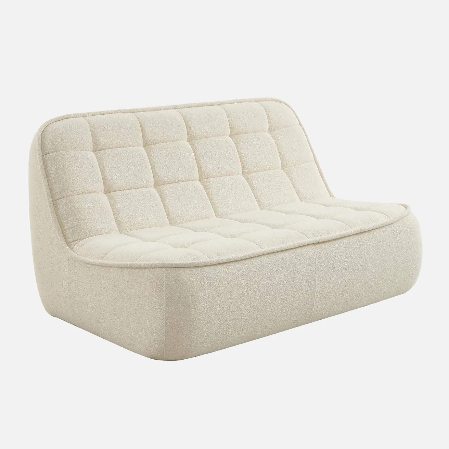 Fauteuil bouclé stof 2 zitplaatsen