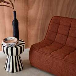 Fauteuil bouclé stof 2 zitplaatsen