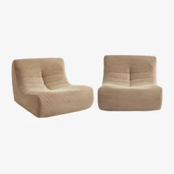 Fauteuil corduroy Sokol 1 zitplaats (set van 2)