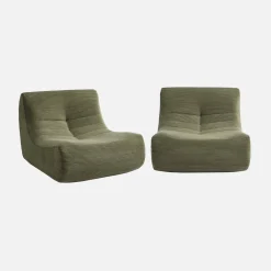 Fauteuil corduroy Sokol 1 zitplaats (set van 2)