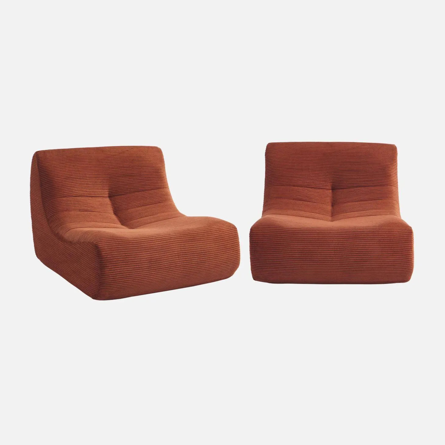 Fauteuil corduroy Sokol 1 zitplaats (set van 2)