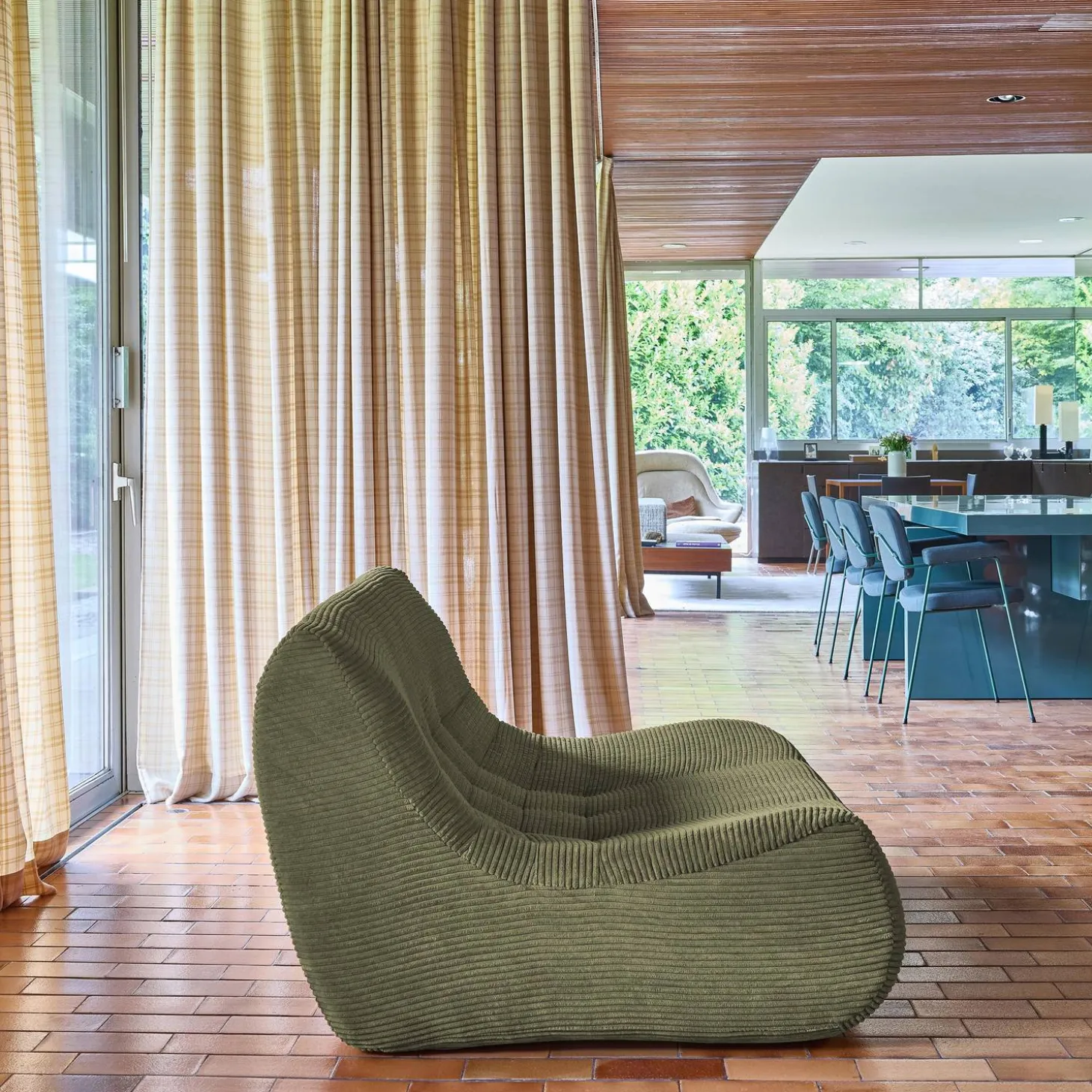 Fauteuil corduroy 2 zitplaatsen