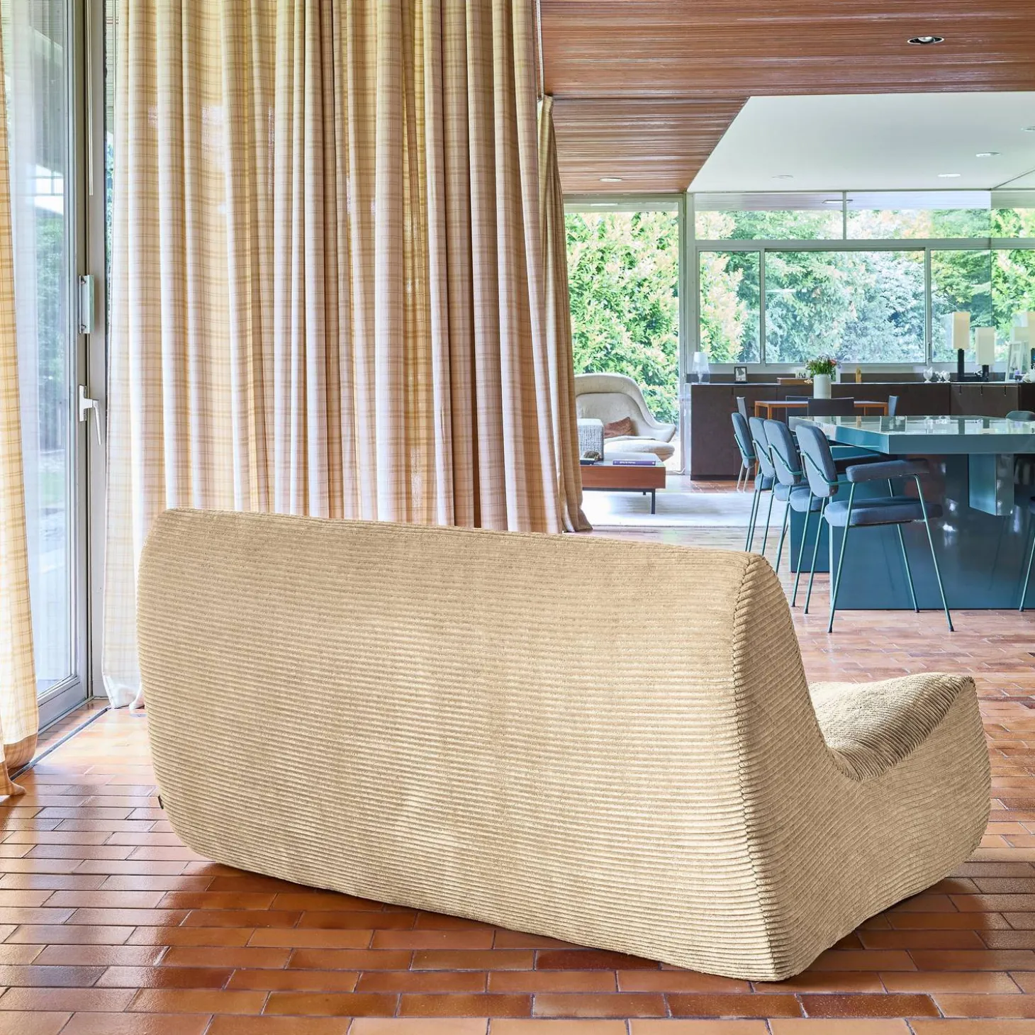 Fauteuil corduroy 2 zitplaatsen