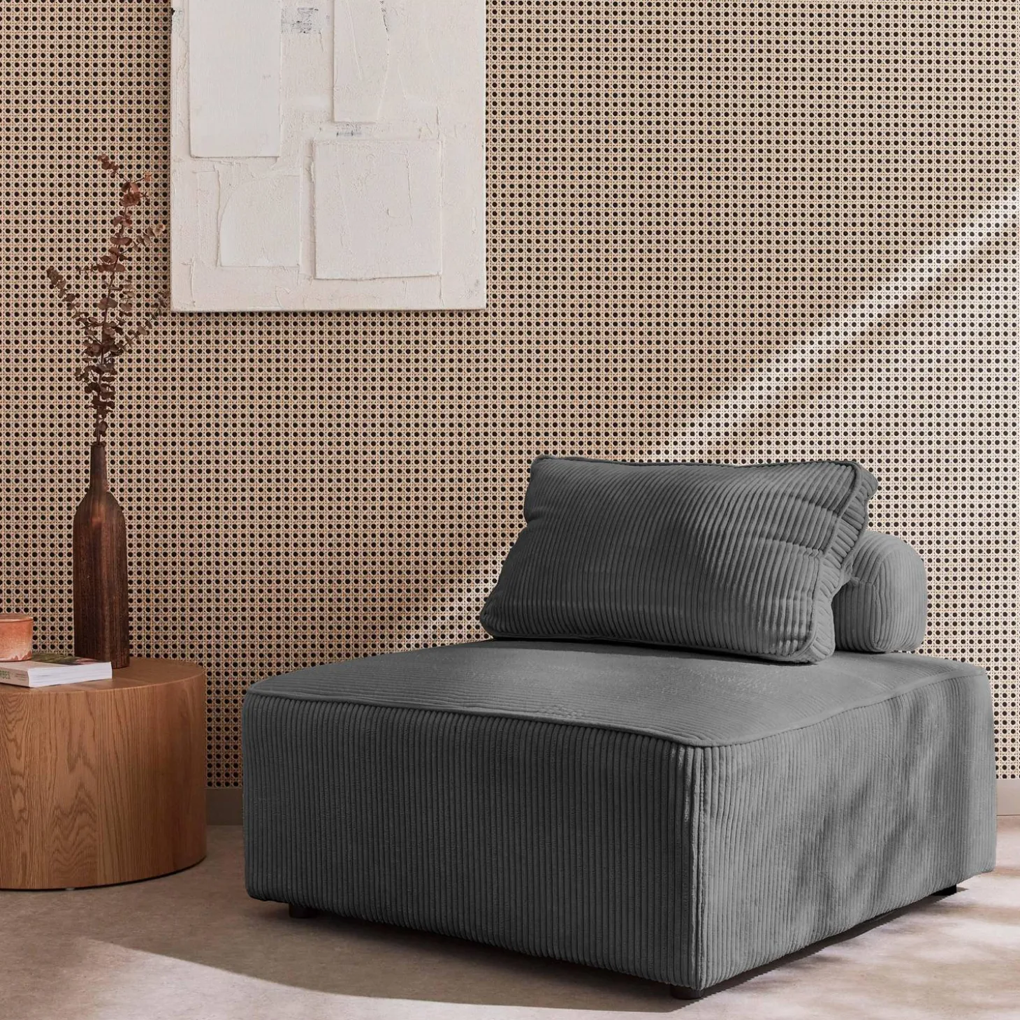 Fauteuil corduroy 1 zitplaats