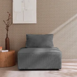 Fauteuil corduroy 1 zitplaats