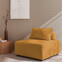 Fauteuil corduroy 1 zitplaats