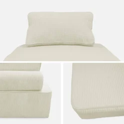 Fauteuil corduroy 1 zitplaats