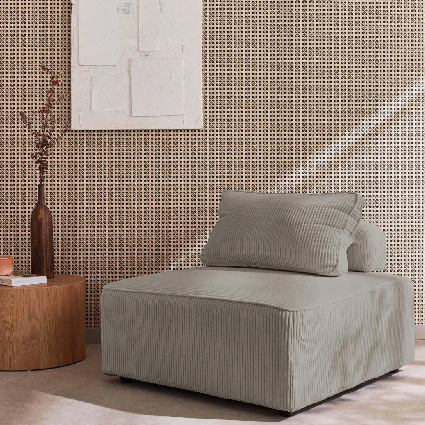 Fauteuil corduroy 1 zitplaats