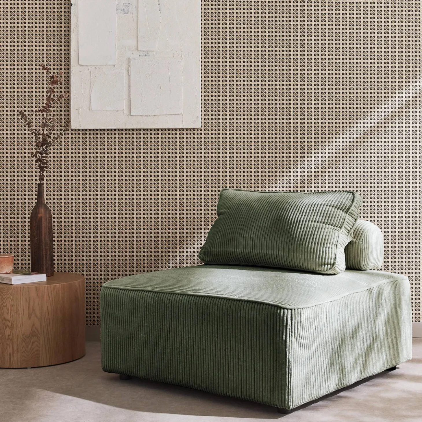 Fauteuil corduroy 1 zitplaats