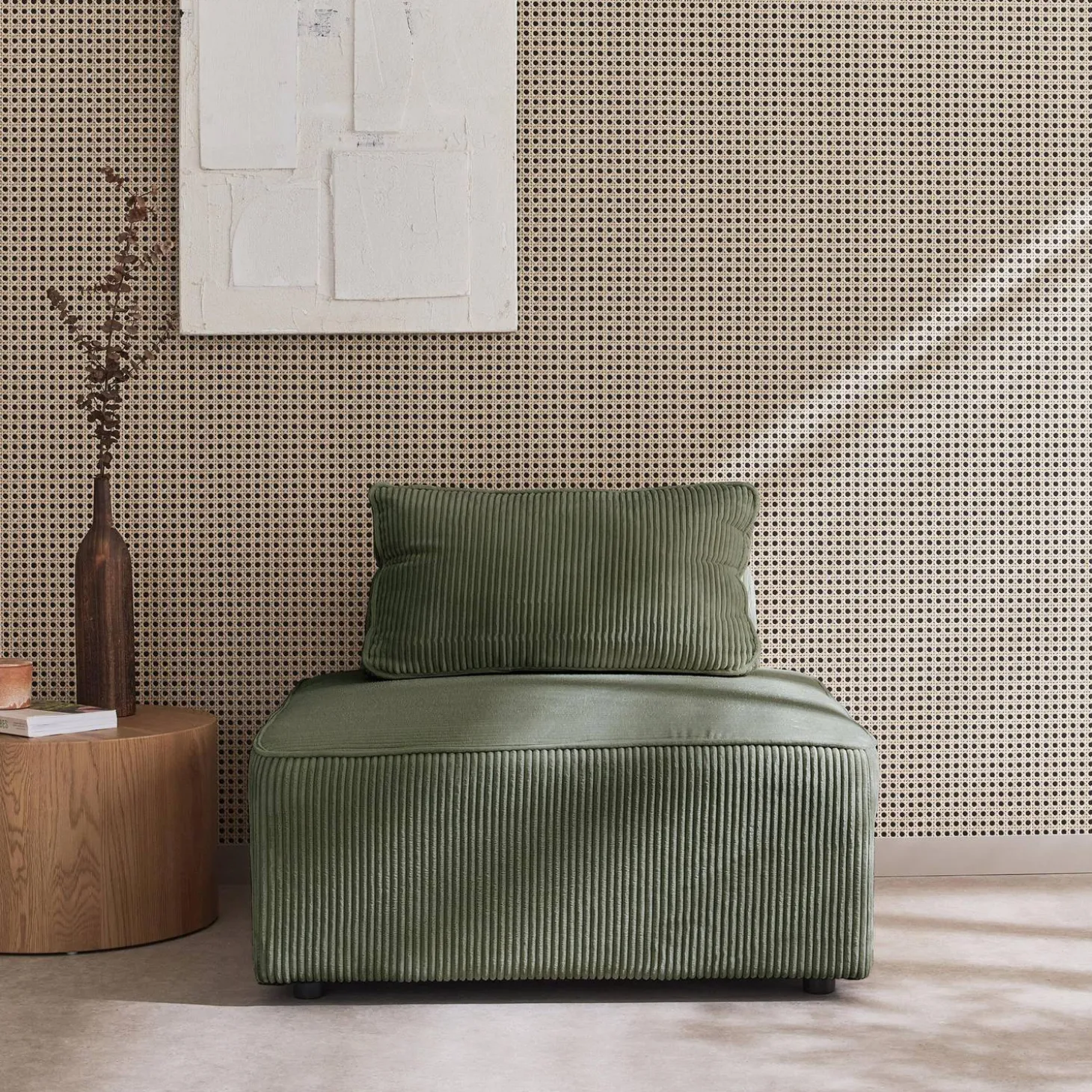 Fauteuil corduroy 1 zitplaats