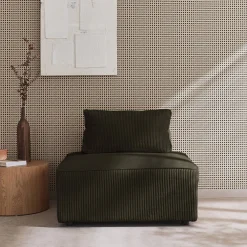 Fauteuil corduroy 1 zitplaats