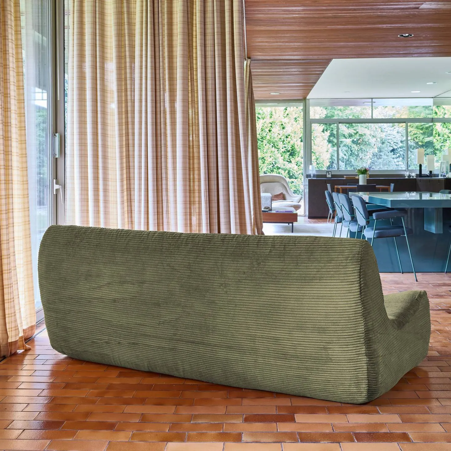 Fauteuil corduroy 3 zitplaatsen