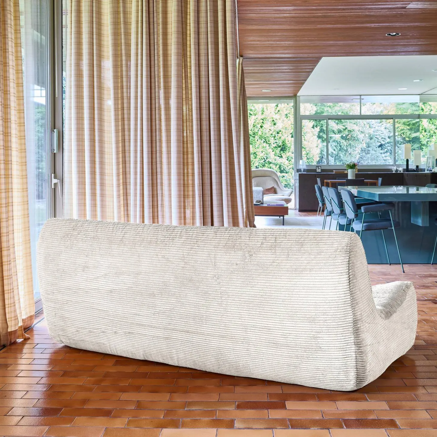 Fauteuil corduroy 3 zitplaatsen