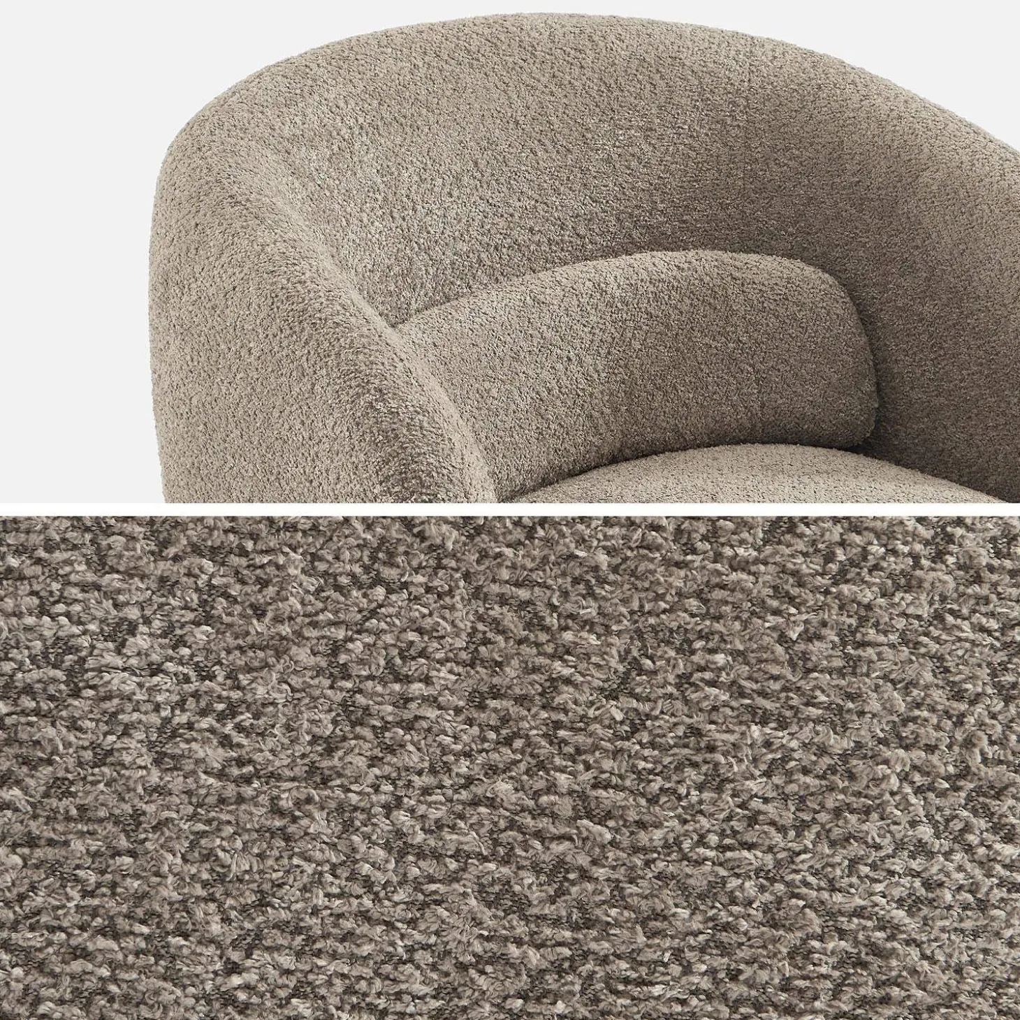 Fauteuil 360° draaibaar in stof
