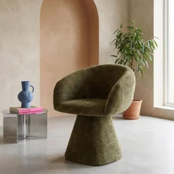 Fauteuil 180° draaibaar van katoen