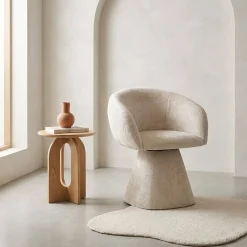 Fauteuil 180° draaibaar van katoen