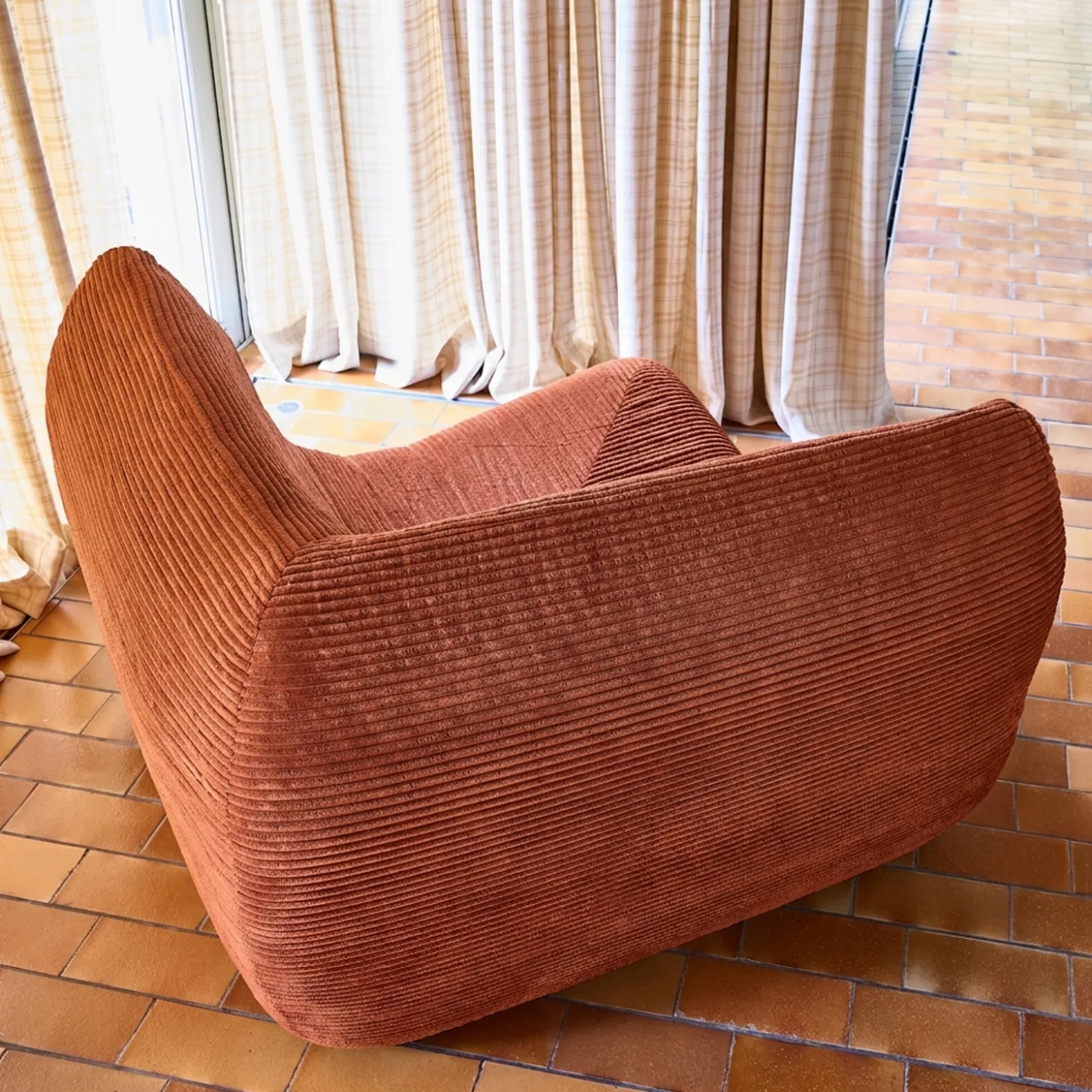 Fauteuil hoek corduroy 1 zitplaats
