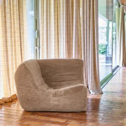 Fauteuil hoek corduroy 1 zitplaats