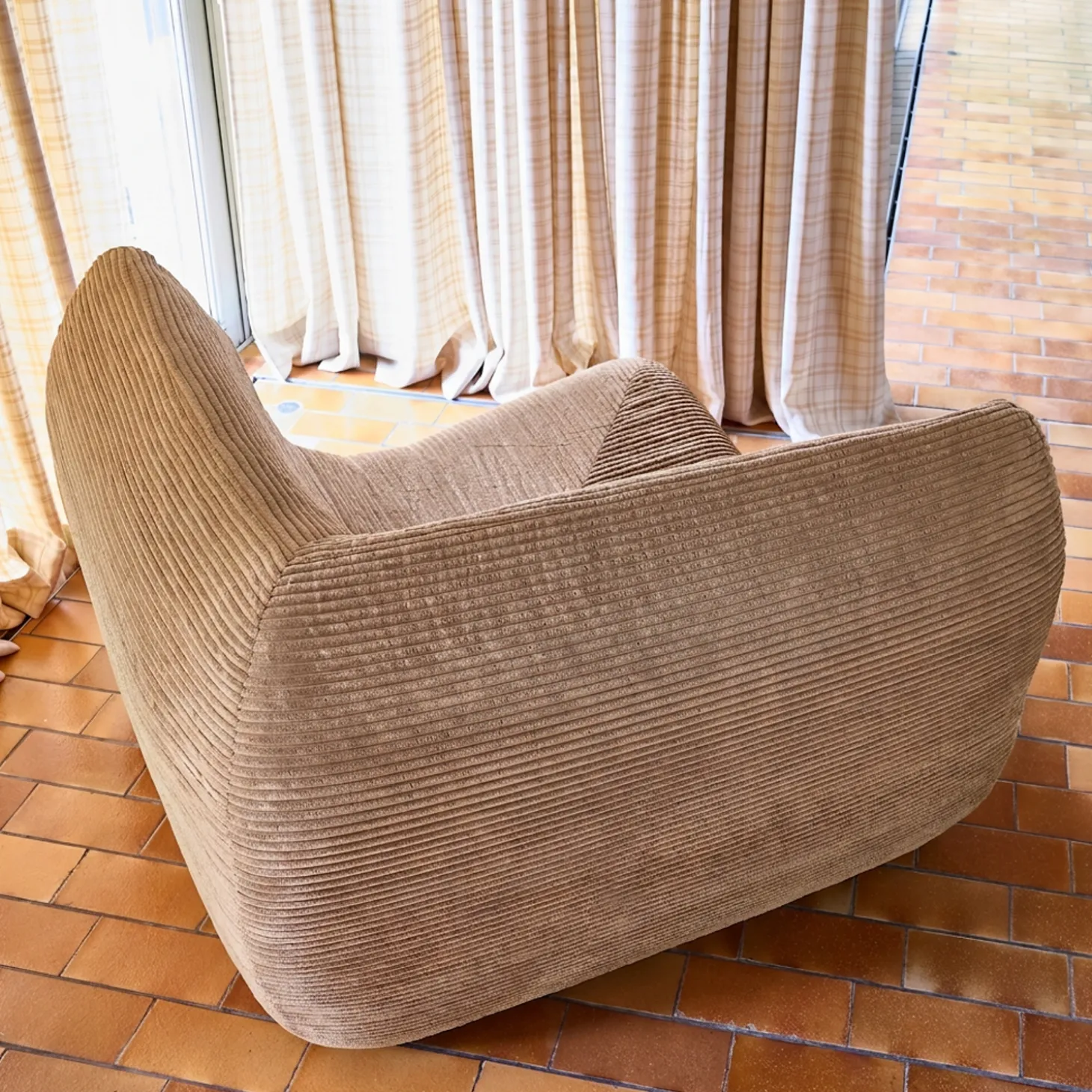 Fauteuil hoek corduroy 1 zitplaats