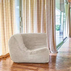 Fauteuil hoek corduroy 1 zitplaats