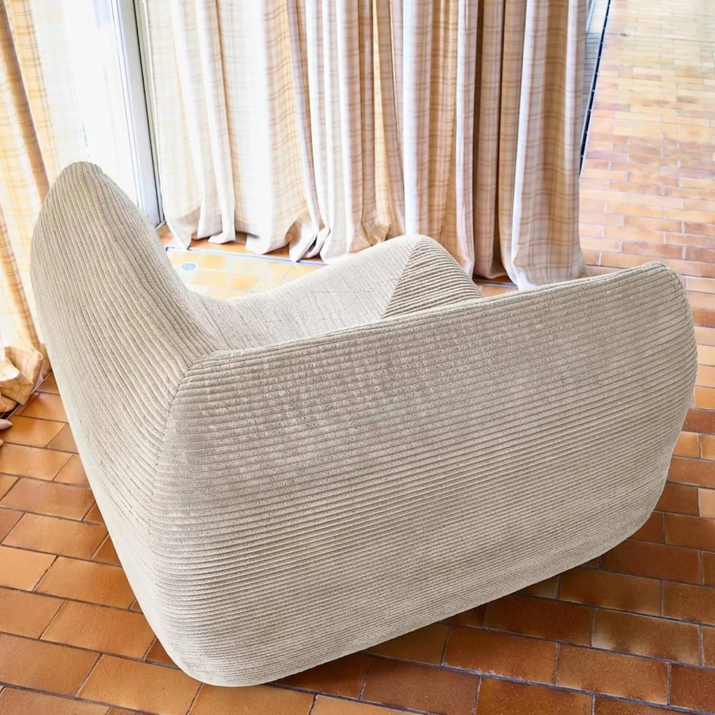 Fauteuil hoek corduroy 1 zitplaats