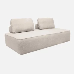 Fauteuil in boucléstof 2 zitplaatsen
