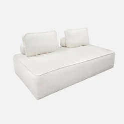Fauteuil in boucléstof 2 zitplaatsen