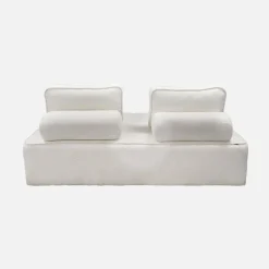 Fauteuil in boucléstof 2 zitplaatsen