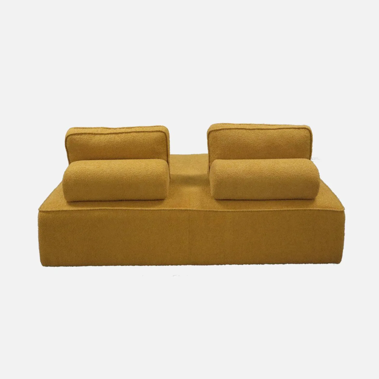 Fauteuil in boucléstof 2 zitplaatsen