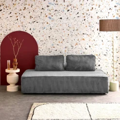 Fauteuil in corduroy 2 zitplaatsen