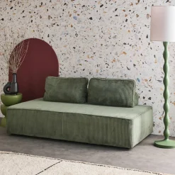 Fauteuil in corduroy 2 zitplaatsen