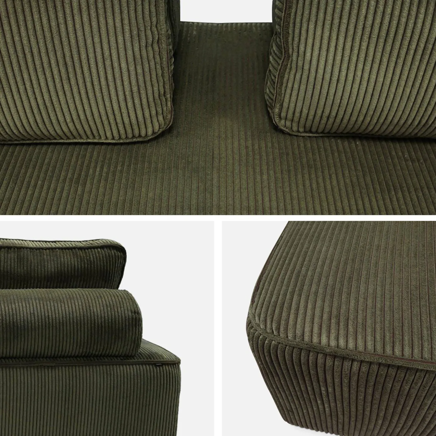 Fauteuil in corduroy 2 zitplaatsen