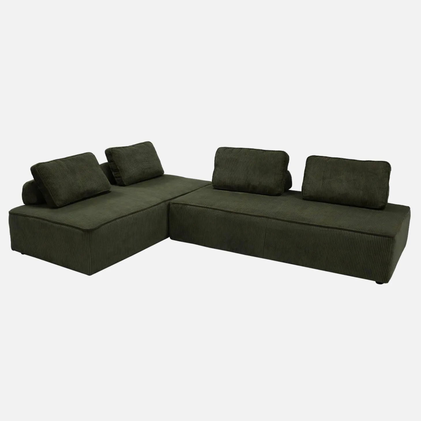 Fauteuil in corduroy 2 zitplaatsen