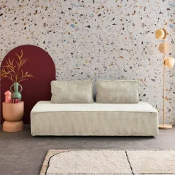 Fauteuil in corduroy 2 zitplaatsen