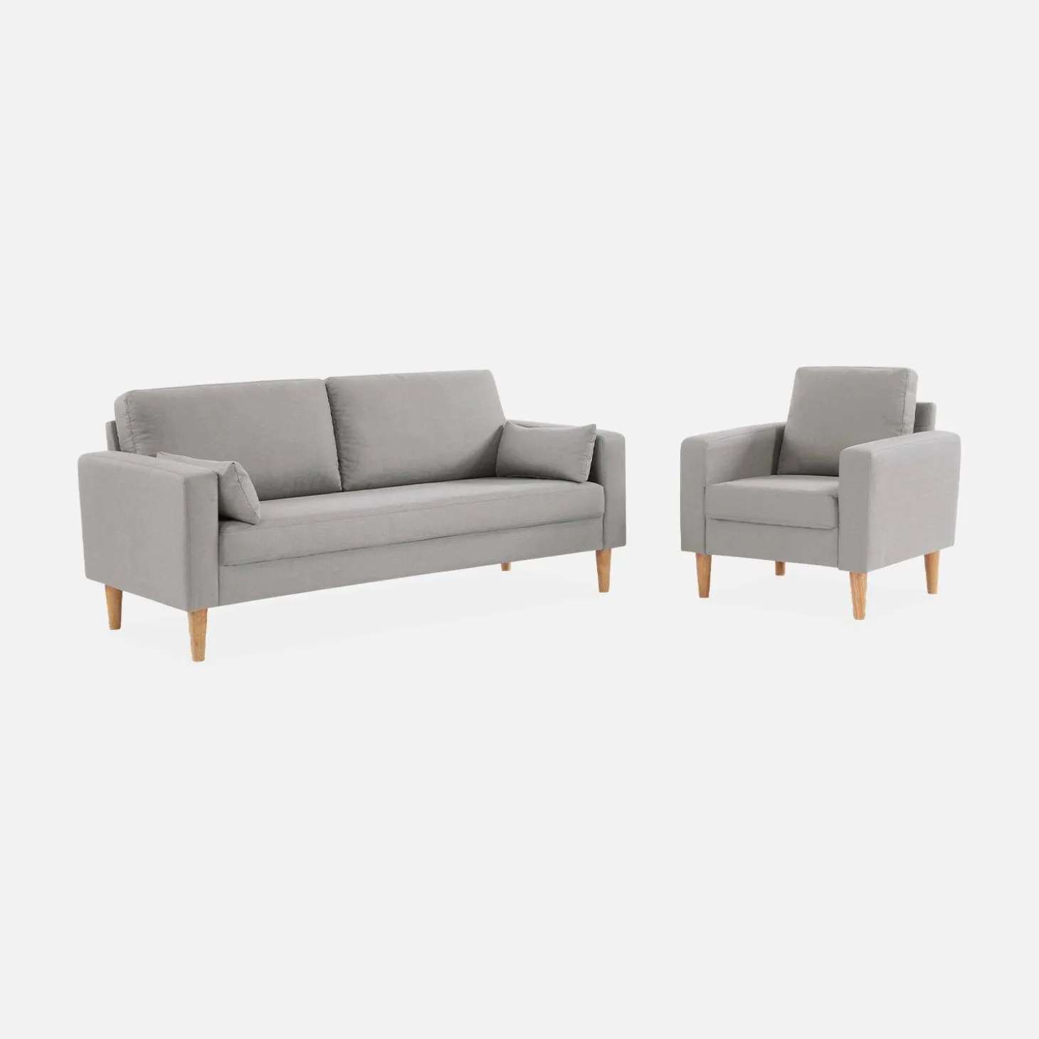 Fauteuil met houten poten
