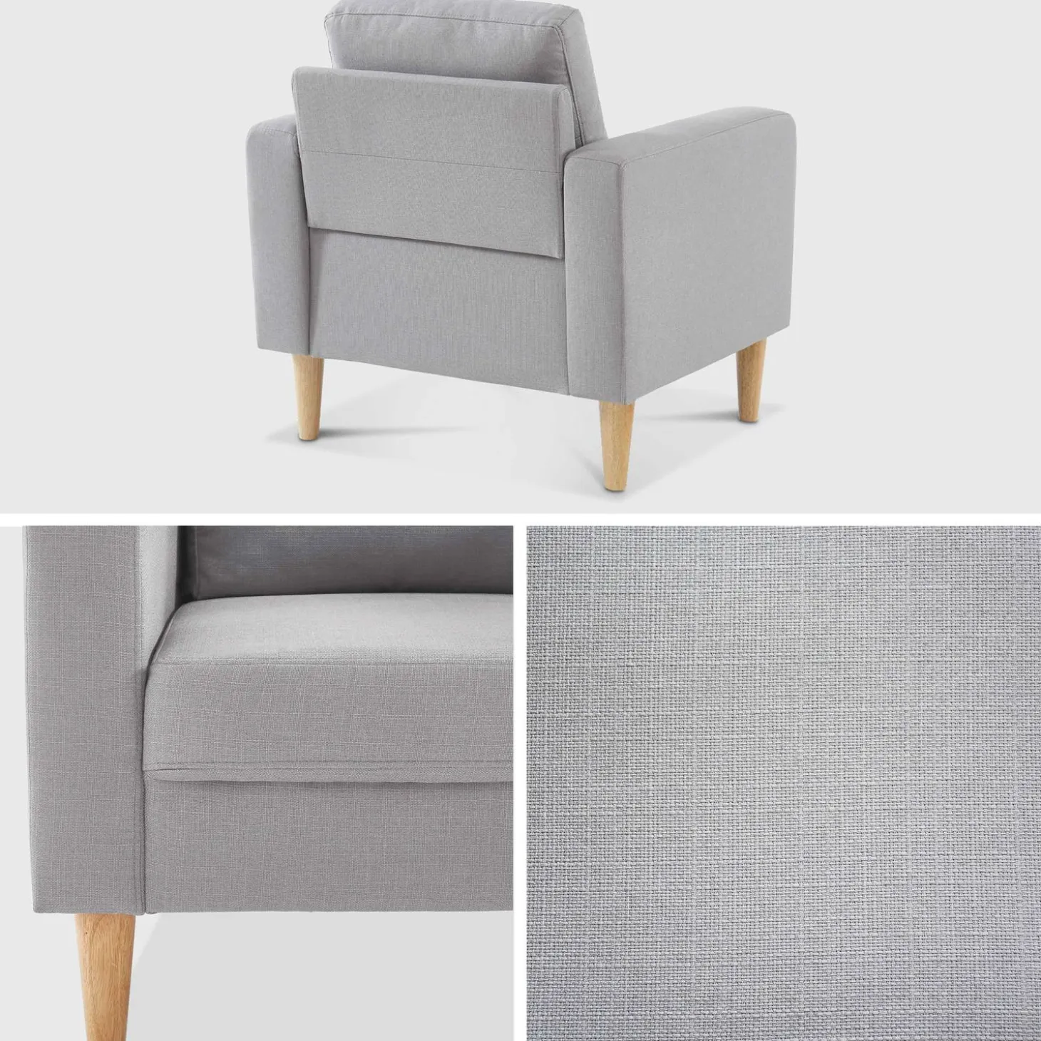 Fauteuil met houten poten