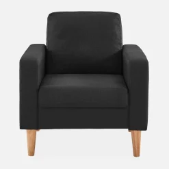 Fauteuil met houten poten