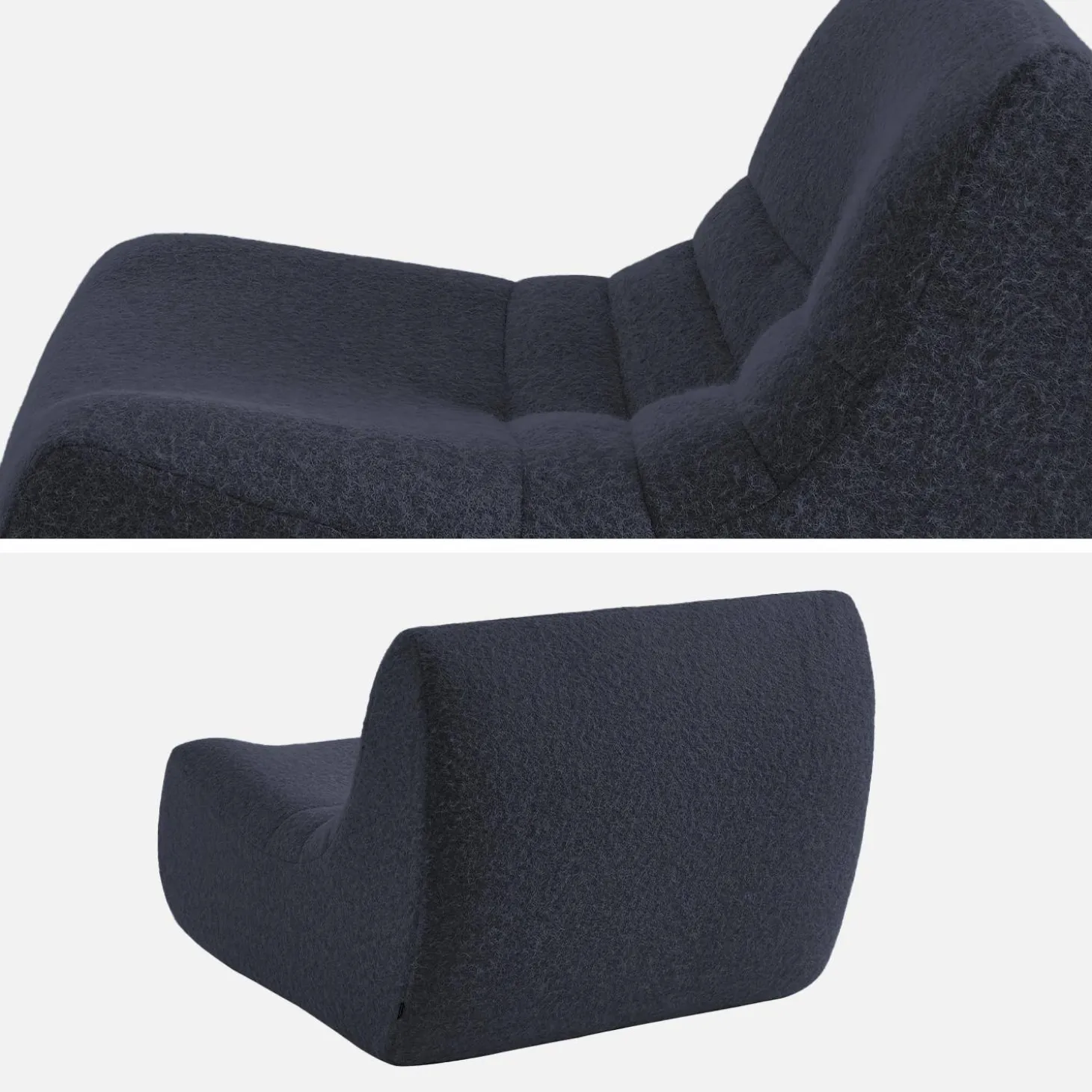 Fauteuils alpaca-effect stof Sokol 1 zitplaats (set van 3)