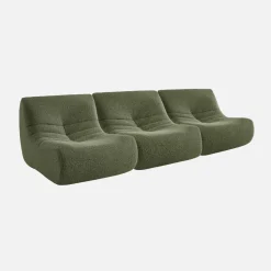 Fauteuils alpaca-effect stof Sokol 1 zitplaats (set van 3)