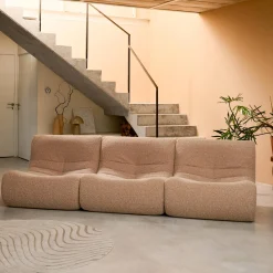 Fauteuils alpaca-effect stof Sokol 1 zitplaats (set van 3)
