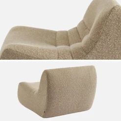 Fauteuils alpaca-effect stof Sokol 1 zitplaats (set van 3)
