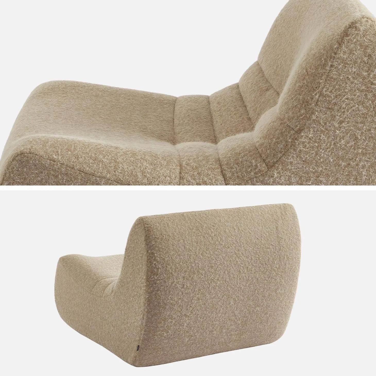 Fauteuils alpaca-effect stof Sokol 1 zitplaats (set van 3)