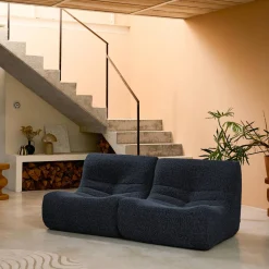 Fauteuils alpaca-effect stof Sokol 1 zitplaats (set van 2)