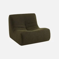Fauteuils boucléstof Sokol 1 zitplaats (set van 2)