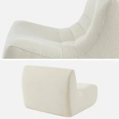 Fauteuils boucléstof Sokol 1 zitplaats (set van 2)
